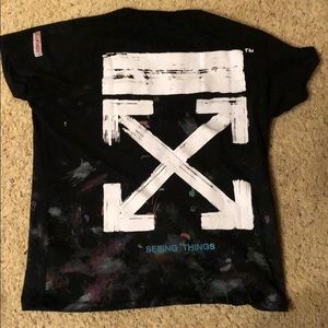Galaxy off-white t